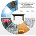 thumbnail image 3 of YODOLLA 17x12ft Wooden Carport Garage Outdoor Gazebo Wooden Pergola for Backyard, Coffee, 3 of 9