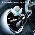 thumbnail image 4 of Difusor de aromaterapia Astronaut con clip de ventilación para coche | Clip de perfume de aspa de ventilador giratorio para interior de automóvil | Adorno decorativo | Incluye 5 palitos de recambio, 4 of 8