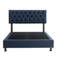 thumbnail image 1 of Box Base Cama Matrimonial + Cabecera Arlo Trinity Azul Marino, 1 of 9