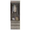 thumbnail image 7 of JERFIT Light Gray Armoire with Doors and Drawers, Freestanding Bedroom Closet Organizer Storage Cabinet, 7 of 7