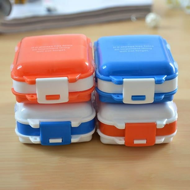 Windfall 2Pcs Foldable Portable Travel Pill Organizer Moisture Proof
