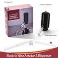 thumbnail image 2 of Dispensador de vino portátil BLUBYEES con aireador eléctrico, 2 of 8