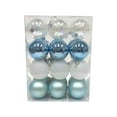 thumbnail image 2 of Hvmvliv Christmas Ornaments 24Pc Christmas Decorations 6Cm Transparent Electroplating Plastic Holiday Pendant Christmas Tree Hanging Ball Christmas Ball Set Blue, 2 of 2