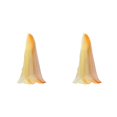 thumbnail image 1 of Jumpingount Mujer Universal verano gradiente chal bufanda portátil decoración Bandana accesorio decorativo Casual fiesta naranja amarillo Naranja amarillo 2piezas, 1 of 6