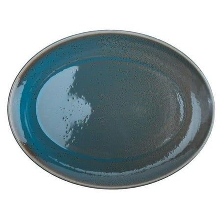 

Oneida F1493020370 13 in. Terra Verde Porcelain Coupe Oval Platter Dusk
