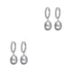 thumbnail image 3 of Jumpingount 2X pendiente de perla pendiente de oreja joyería de moda mano de obra fina ornamento a prueba de herrumbre dulce regalo fiesta Type2 NO2, 3 of 6