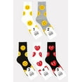 thumbnail image 1 of Women's Crew Big Pattern Socks - 5 Pair Set, 1 of 5