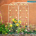thumbnail image 4 of Garden Trellis, 2 Pack Metal Garden Trellis Outdoor Trellis 71" x 19.7" Rustproof Trellis for Climbing Plants Outdoor Flower Vines Plant Rose Vegetable Support, 4 of 6