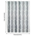 thumbnail image 3 of LKWLPD Rideau de Douche Premium de Qualité Hôtelière - Doublure en Tissu Polyester Imperméable avec Ourlet Lesté, Lavable en Machine, Blanc, 3 of 3