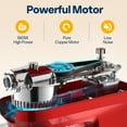 thumbnail image 5 of SPECSTAR 9 in 1 Multifunctional Stand Mixer with Fermentation, 6 Speed 7.5 Quart Kitchen Electric Food Mixer with Timer, Meat Grinder, Juice Blender, Vegetable Slicer, Pasta and Cookie Maker, Red, 5 of 9