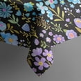 thumbnail image 5 of Dark Pioneer Flower Pattern Square Tablecloth,Waterproof Square Table Cover,Wipeable Spillproof Washable Table Cover for Home Kitchen Party Decor 42"X42"(107x107cm), 5 of 6