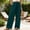 Army Green, variant on FengLS Womens Long Pants Comfy Relaxed-Fit Straight Pants Elastic Waistband Loungewear Trousers Lightweight Solid Color Pants with Pockets