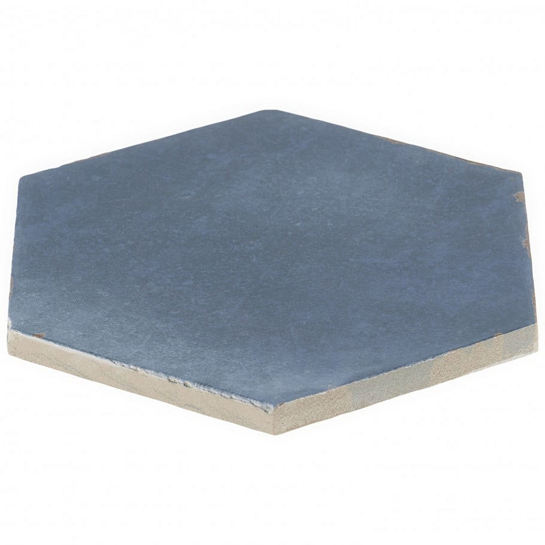 Bond Tile Palo Alto Hex Denim Blue 5.5 in. x 6 in. Porcelain Floor and Wall Tile (5.38 Sq. Ft. / Case)