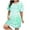 Green, variant on Womens Nightgowns Plus Size Casual Sleep Dress Women's Plus Heart Print Short Sleeve Round Neck Medium Stretch Loose Nightdress Valentine's Day Nightdress