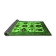 thumbnail image 2 of Ahgly Company Indoor Square Oriental Green Industrial Area Rugs, 3' Square, 2 of 4