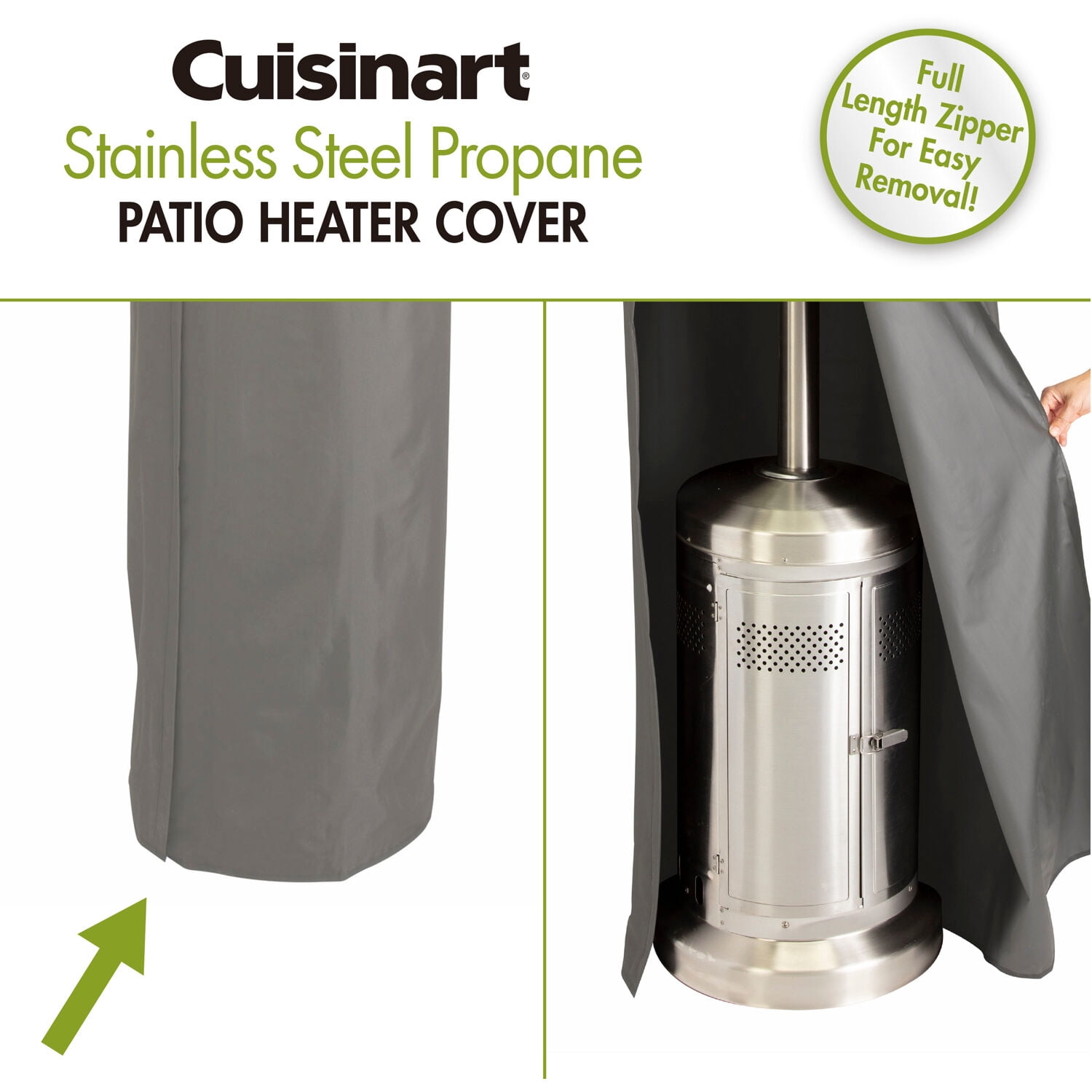 Cuisinart Propane Patio Heater Universal Cover, Durable Rip-Resistant Polyester Cover