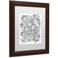 thumbnail image 2 of Trademark Fine Art "Zendoodles 14" Canvas Art by KCDoodleArt White Matte, Wood Frame, 2 of 4