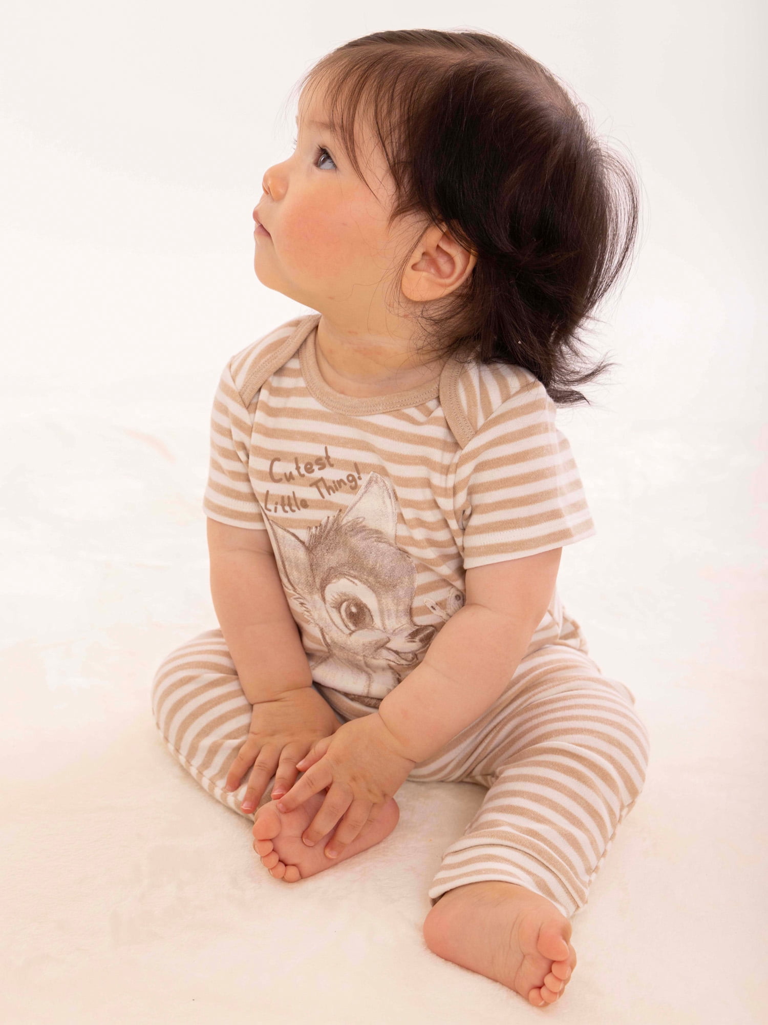 Disney Baby Wishes + Dreams Bambi Infant Baby Short Sleeve Bodysuits, 3-Pack, Sizes Newborn-12 Months