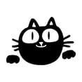 thumbnail image 5 of Pegatinas de vinilo con combinación de gato y dibujo animado para coche, motocicleta y motocicleta, 5 of 5
