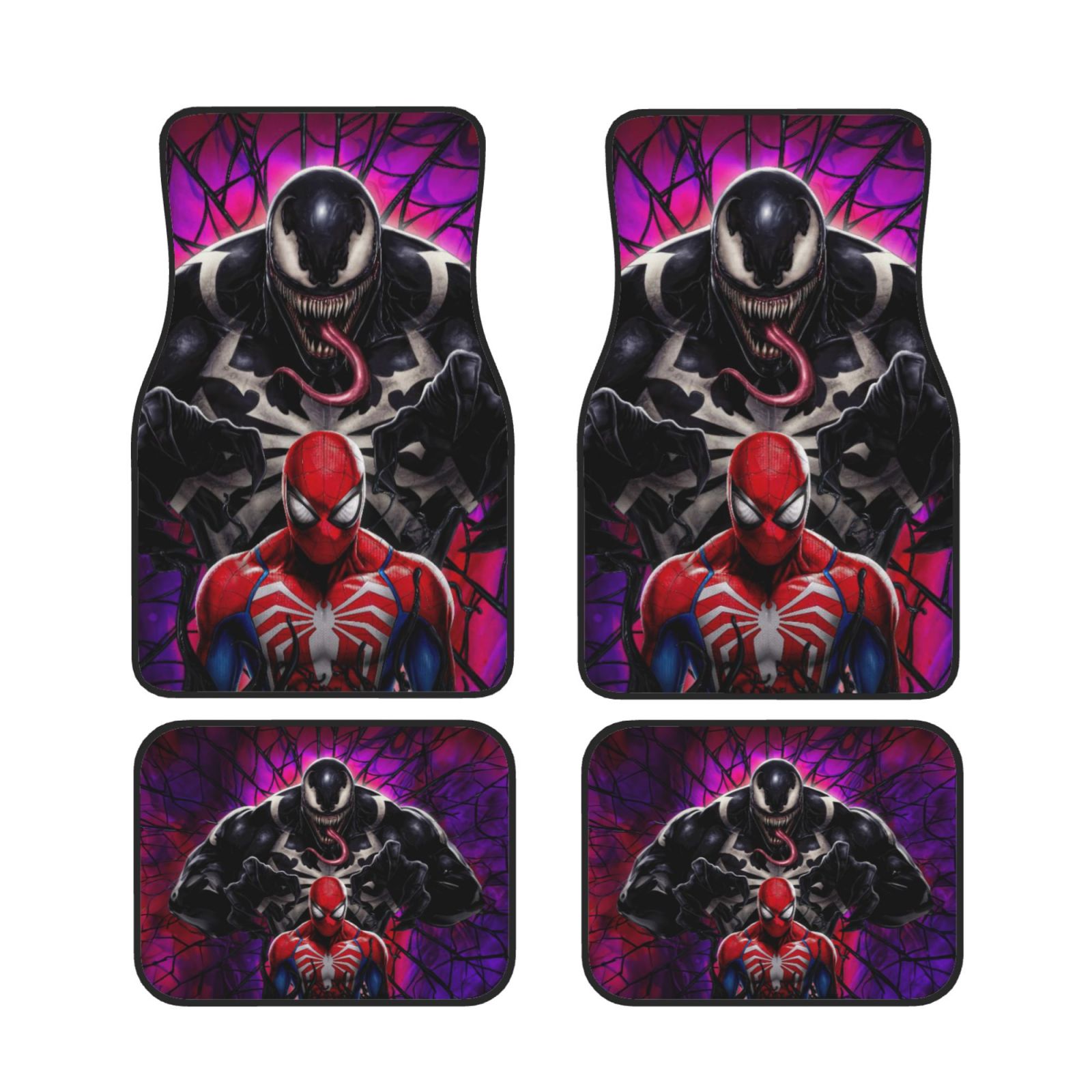 FH Group Automotive Floor Mats - Heavy-Duty Metallic Rubber