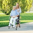 thumbnail image 2 of Gymax Fauteuil Roulant 2-en-1 en Aluminium pour Commode/douche avec Roulettes Verrouillables Hauteur Réglable, 2 of 10
