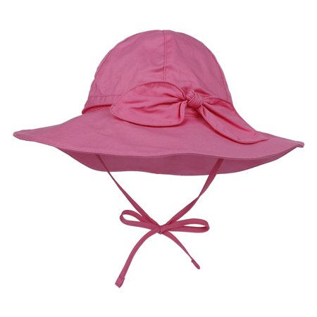 

Hunpta Hats For Kids Kid s Solid Sun Hat Wide Brim UPF 50+ Protection Hat For Toddler Boys Girls Adjustable Bow Bucket Hat