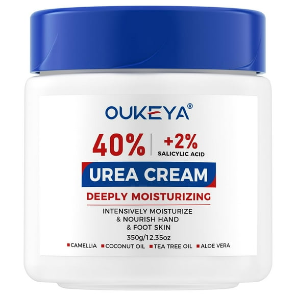 Crema OUKEYA Urea 40% con 2% de ácido salicílico 350 g para pies
