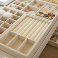 thumbnail image 6 of Velvet Jewelry Tray Case Stackable Jewelry Display Storage Box Portable Ring Earrings Necklace Organizer Box Jewelry Holder F Jewelry Tray, 6 of 6