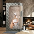 thumbnail image 2 of Costway Portable Steam Sauna for Home Full Body Sauna Box with 3L Steam Generator Grey, 2 of 10