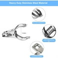 thumbnail image 3 of NOGIS 50pcs Garden Clips - 3cm Large Opening Stainless Steel Greenhouse Clips Hoops Clamps for Shade Cloth or Plant Cover Netting, Grip Strong Heavy Duty Green House Supplies, 3 of 7