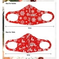 thumbnail image 3 of CBC Crown Adult 6 Pack Christmas Patterned Snowflakes & Poinsettia Reusable Cloth Face Mask Set, 3 of 4