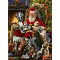 Santa's Little Friends Jigsaw Puzzle 1000 Piece by Vermont Christmas Company