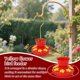 thumbnail image 3 of Comedero para pájaros con flores amarillas con pieza colgante de plástico desmontable, comedero para pájaros portátil, decoración de jardín., 3 of 3
