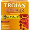 TROJAN Ultra Ribbed Ecstasy Ribbed Condoms Value Pack, 26 Count