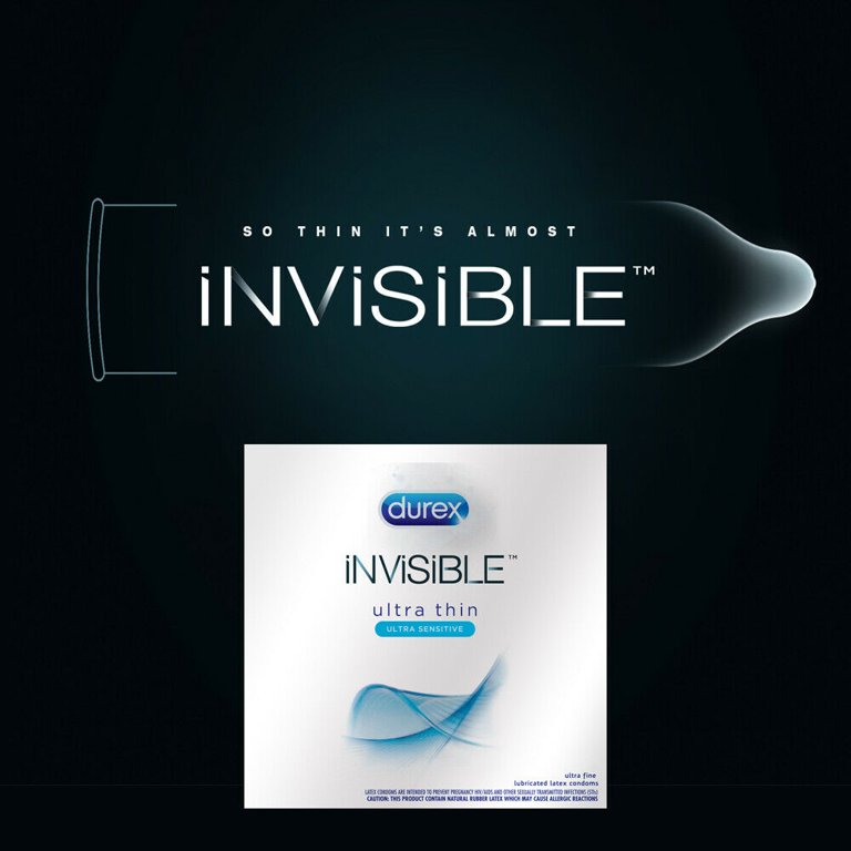 Durex Condoms invisible xl, 10 Count – Peppery Spot