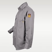Flame Resistant FR Shirt - 88/12 (Large, Light Grey)