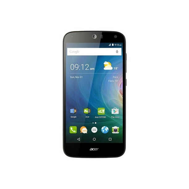 Acer Liquid Z630 - smartphone 4G - dual-SIM - RAM 2 GB / Mémoire Interne 16 GB - slot microSD - Écran LCD - 5.5" - 1280 x 720 pixels - Caméra Arrière 8 MP - Noir