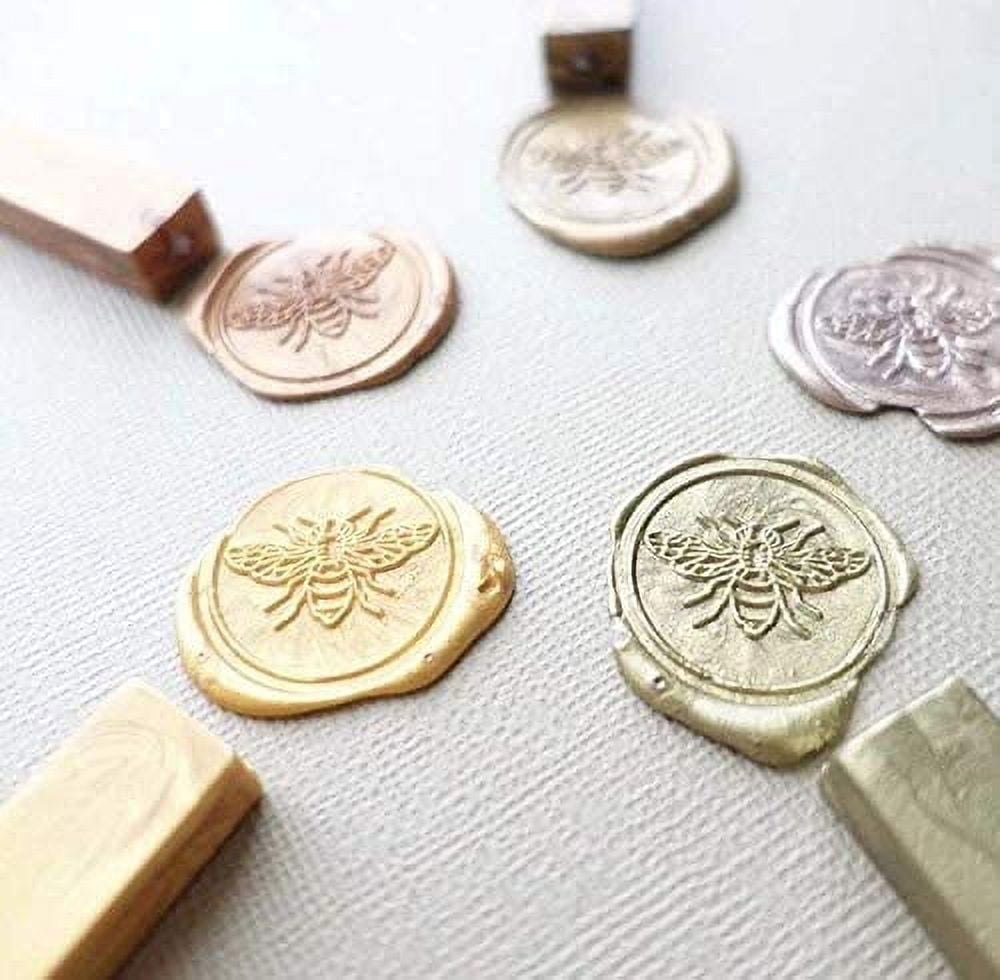  UNIQOOO Flying Dragon Wax Seal Stamp Kit, Gold & Red