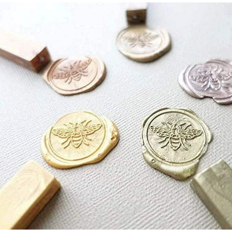Joyeee Custom Wax Seal Kit, Little Bee Wax Seal Stamp Kit for Wine  Packages, Snail Mails, Letter Sealing, Books Painting, Card Making  Decoration