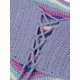 thumbnail image 4 of Lucakuins - Camisola corta con cuello halter para mujer, sin mangas, sin espalda, con estampado de corazón, dobladillo de pañuelo, camisola de ganchillo Lucakuins S-L, 4 of 8
