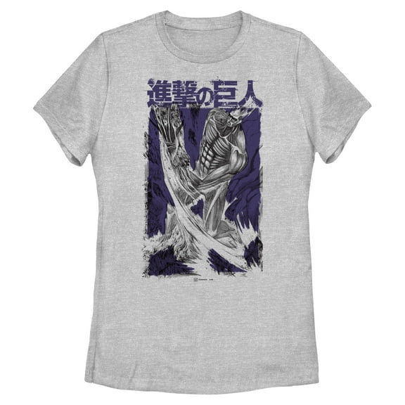 Womens Attack on Titan Colossus Titan Overlay T Shirt