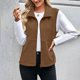 thumbnail image 5 of Neewe Women's Polar Fleece Zip Vest Lapel Collar Outerwear Warm Sleeveless Coat Vest for Fall and Winter, 5 of 8