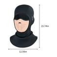 thumbnail image 3 of Magnetic Ski Mask with Thickened Windproof Warm Head Cover | Winter Outdoor Riding & Motorcycle Balaclava for Men & Women | Reflective Design, 3 of 8