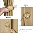 thumbnail image 4 of Crystal Curtain Tiebacks, 2 Pack Star Style Curtain Holdbacks Diamond Clips with Stretchy Wire Rope for Home Office Decoration, 4 of 7