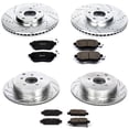 thumbnail image 3 of PowerStop Front and Rear Z23 Evolution Sport Carbon-Fiber Ceramic Brake Pad and Drilled & Slotted Rotor Kit Fits: INFINITI NISSAN Select Models K2767, 3 of 10