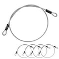 thumbnail image 1 of Uxcell 5-Pack Candado de Seguridad con Cable, 3FT 5mm Recubierto de Acero Inoxidable, Cable de Equipaje Resistente a Cortes de Acero Trenzado [Transparente], 1 of 6