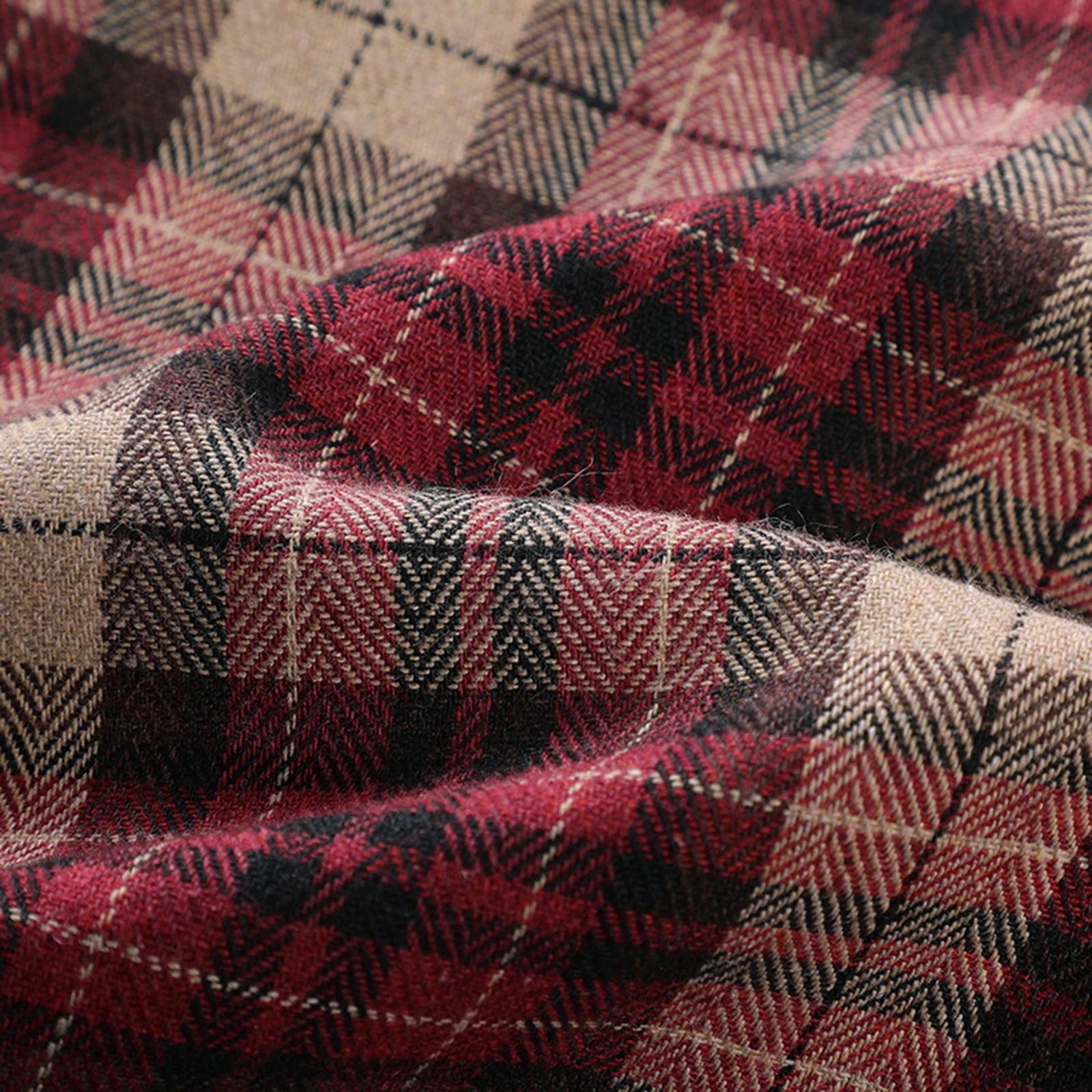 TMOYZQ Men's Plus Size Long Sleeve Flannel Shirt Casual Button Down Flannel Plaid Shirts Lightweight Comfort Stretch Work Shirts Jacket with Pocket(Available in Big & Tall)