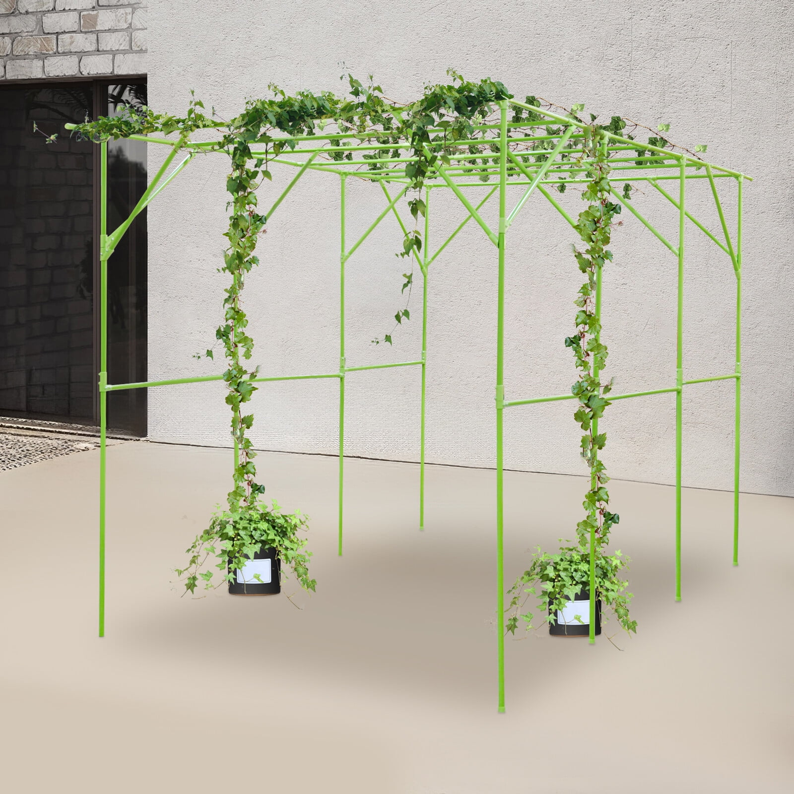Grape Vine Trellis, Garden Trellis for Climbing Plants, Plant Support Rack-Green
