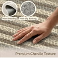 thumbnail image 6 of ODIKA Patchwork Faded Interlocking Blocks Motif Circle Round Border for Living Room, Under Sectional, Family , Non-Slip Flatwoven, 6 of 7