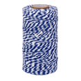 thumbnail image 1 of 100m Rollo de Cuerda Cinta Hilo para Costura Artesanía Azul Blanco Soledad Papel de regalo de cuerda, 1 of 9
